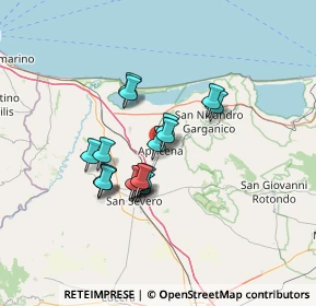 Mappa S.s. 89 Km 12, 71011 Apricena FG, Italia (10.78667)