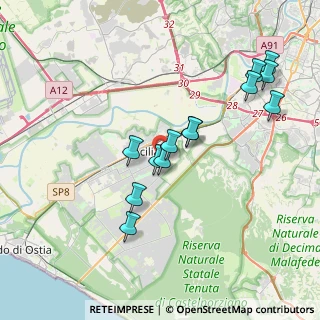 Mappa Via Leonardo Mellano, 00125 Roma RM, Italia (3.80923)