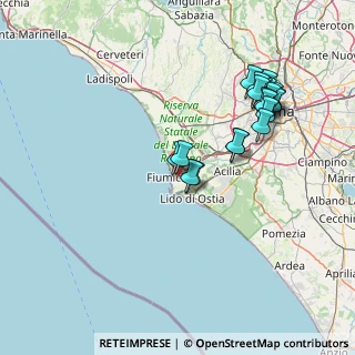 Mappa Via Ugo Baistrocchi, 00054 Fiumicino RM, Italia (16.2865)