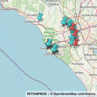 Mappa Via Ugo Baistrocchi, 00054 Fiumicino RM, Italia (14.774)
