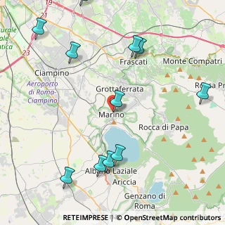 Mappa Vicolo Canepine, 00047 Marino RM, Italia (5.58727)