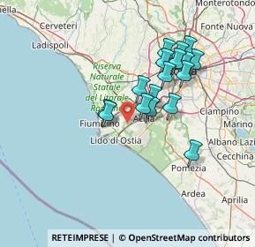 Mappa 00119 Ostia Antica RM, Italia (12.81882)