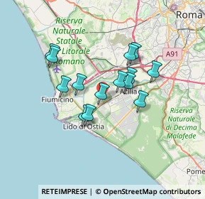 Mappa 00119 Ostia Antica RM, Italia (5.80286)
