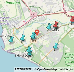 Mappa 00119 Ostia Antica RM, Italia (4.5775)