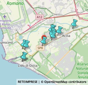 Mappa 00119 Ostia Antica RM, Italia (3.08167)