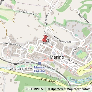 Mappa Viale Giuseppe Mazzini,  36, 71010 Marino, Roma (Lazio)