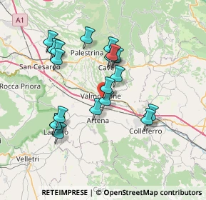 Mappa Via Mameli, 00038 Valmontone RM, Italia (7.2695)