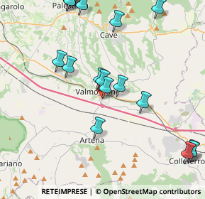 Mappa Via Mameli, 00038 Valmontone RM, Italia (5.505)