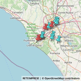 Mappa Via Galli Angelo, 00125 Roma RM, Italia (10.82333)
