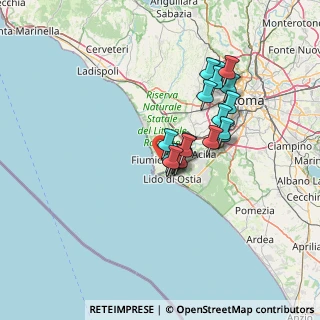 Mappa Via Mario Calderara, 00054 Fiumicino RM, Italia (11.25158)