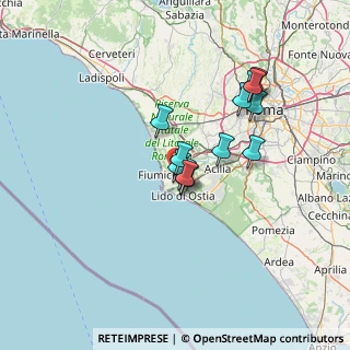 Mappa Via Alberto Santos-Dumont, 00054 Fiumicino RM, Italia (11.38923)
