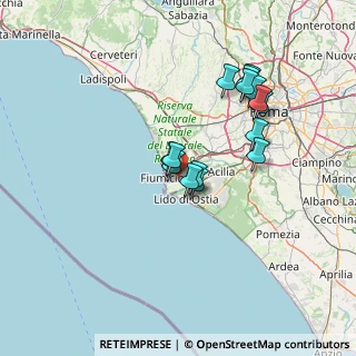 Mappa Via Alberto Santos-Dumont, 00054 Fiumicino RM, Italia (12.74267)