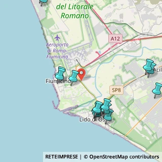 Mappa Via Alberto Santos-Dumont, 00054 Fiumicino RM, Italia (5.488)