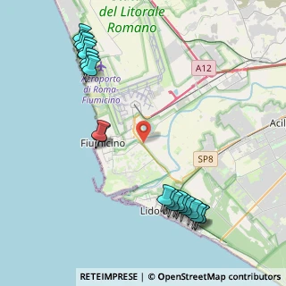 Mappa Via Alberto Santos-Dumont, 00054 Fiumicino RM, Italia (5.5725)