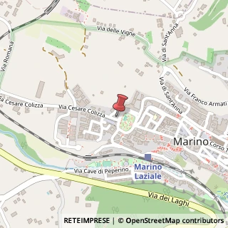 Mappa Via Cesare Colizza, 4, 00047 Marino, Roma (Lazio)