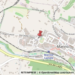 Mappa Via Cesare Colizza, 2, 00047 Marino, Roma (Lazio)