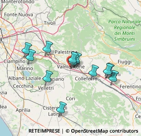 Mappa Via dei Castagni, 00038 Valmontone RM, Italia (13.5475)