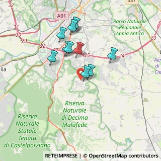 Mappa Via Antonino Giuffrè, 00128 Selcetta RM, Italia (3.51909)