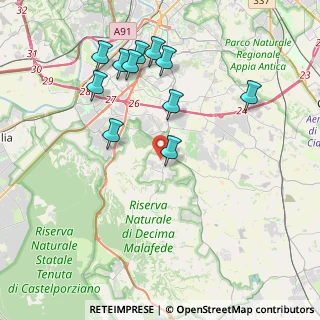 Mappa Via Antonino Giuffrè, 00128 Roma RM, Italia (4.34909)