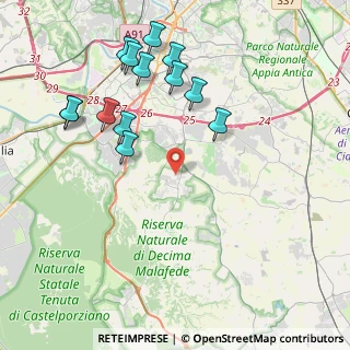 Mappa Via Antonino Giuffrè, 00128 Roma RM, Italia (4.70231)