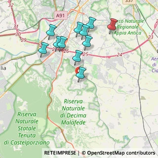 Mappa Via Antonino Giuffrè, 00128 Roma RM, Italia (4.07545)