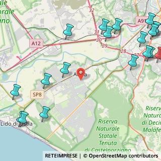 Mappa Via Alessandro Milesi, 00125 Roma RM, Italia (7.261)