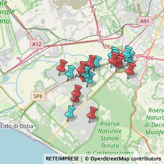 Mappa Via Alessandro Milesi, 00125 Roma RM, Italia (2.937)