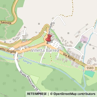 Mappa Strada Statale 83 Marsicana, 76, 67030 Villetta Barrea, L'Aquila (Abruzzo)