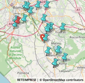 Mappa Via P. Maroncelli, 00040 Marino RM, Italia (9.144)