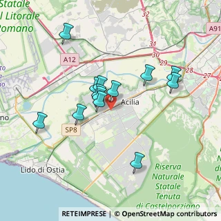 Mappa Via Lino Bianchi Barriviera, 00125 Roma RM, Italia (3.34)