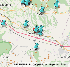 Mappa Via Milano, 00038 Valmontone RM, Italia (5.119)