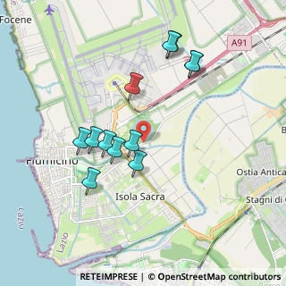 Mappa Via del Casale di Santa Lucia, 00054 Fiumicino RM, Italia (1.8975)