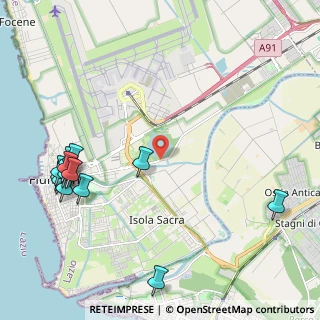 Mappa Via del Casale di Santa Lucia, 00054 Fiumicino RM, Italia (2.88154)