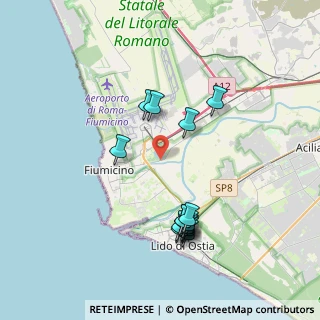 Mappa Via del Casale di Santa Lucia, 00054 Fiumicino RM, Italia (4.03667)