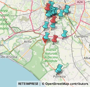 Mappa Via Livio Marchetti, 00128 Roma RM, Italia (9.0715)