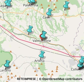 Mappa Corso Garibaldi, 00038 Valmontone RM, Italia (6.98)