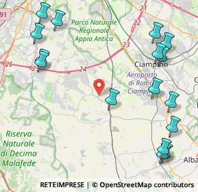 Mappa Via del Ramarro, 00134 Roma RM, Italia (6.04813)