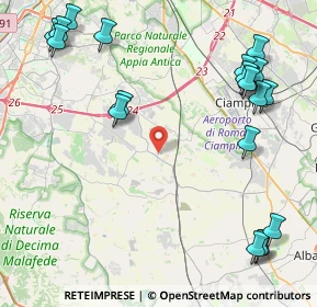 Mappa Via del Ramarro, 00134 Roma RM, Italia (6.0455)