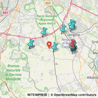 Mappa Via del Ramarro, 00134 Roma RM, Italia (3.95154)