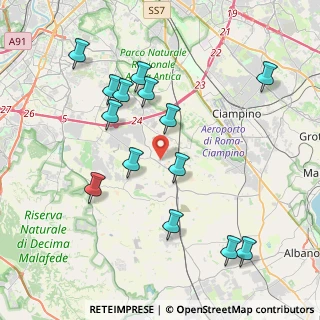 Mappa Via del Ramarro, 00134 Roma RM, Italia (4.42786)