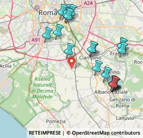 Mappa Via del Ramarro, 00134 Roma RM, Italia (9.289)