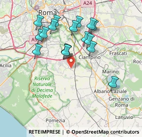 Mappa Via del Ramarro, 00134 Roma RM, Italia (7.53706)