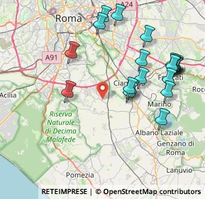 Mappa Via del Ramarro, 00134 Roma RM, Italia (9.128)