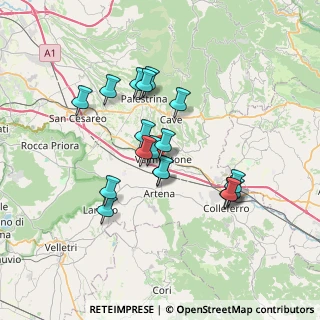 Mappa Via San Giovanni Molino, 00038 Valmontone RM, Italia (6.37056)