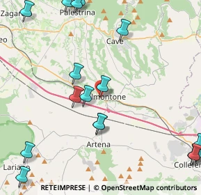 Mappa Via Molino S. Giovanni, 00038 Valmontone RM, Italia (6.12)