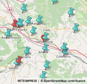 Mappa Via Molino S. Giovanni, 00038 Valmontone RM, Italia (10.304)