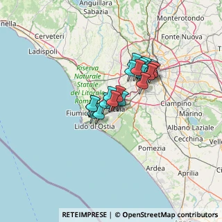 Mappa Via Bepi Romagnoni, 00125 Roma RM, Italia (9.241)