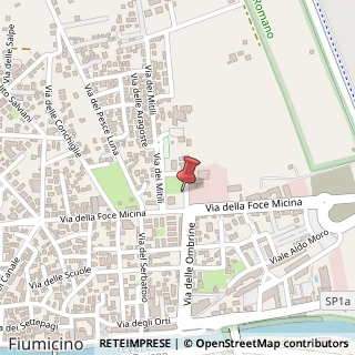 Mappa Via delle Ombrine, 34, 00054 Fiumicino, Roma (Lazio)