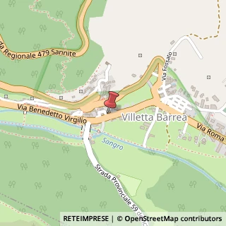 Mappa Via Benedetto Virgilio, 29, 67030 Villetta Barrea, L'Aquila (Abruzzo)