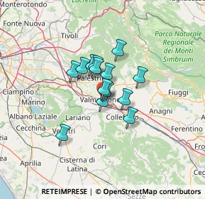Mappa Via Sant'Anna, 00038 Valmontone RM, Italia (8.51714)